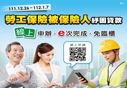 112年勞工保險被保險人紓困貸款開辦了